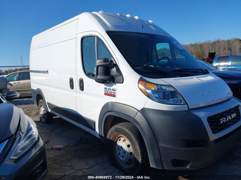 2020 RAM PROMASTER 1500 VIN 3C6TRVBG8LE105916 — COPART salvage auction photo
