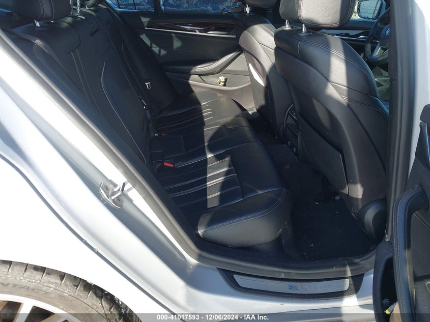 2018 BMW 530E VIN WBAJA9C5XJB251317 COPART salvage auction — Rear, Salvage (New York), sold $9,700 on 2025-01-15 (photo 8)