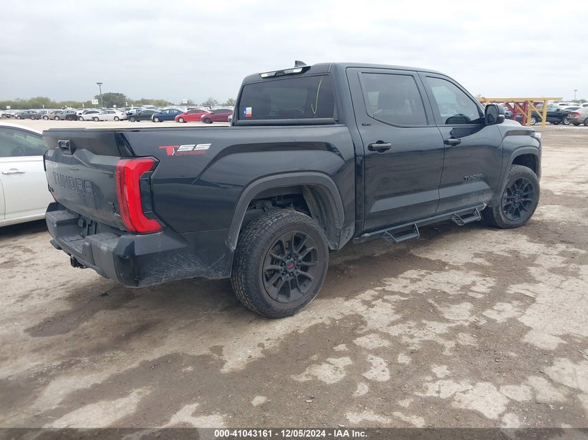 2023 Toyota Tundra VIN 5TFLA5DB2PX102968 COPART salvage auction — Left Side, Clear (Texas), sold $19,300 on 2025-03-17 (photo 4)