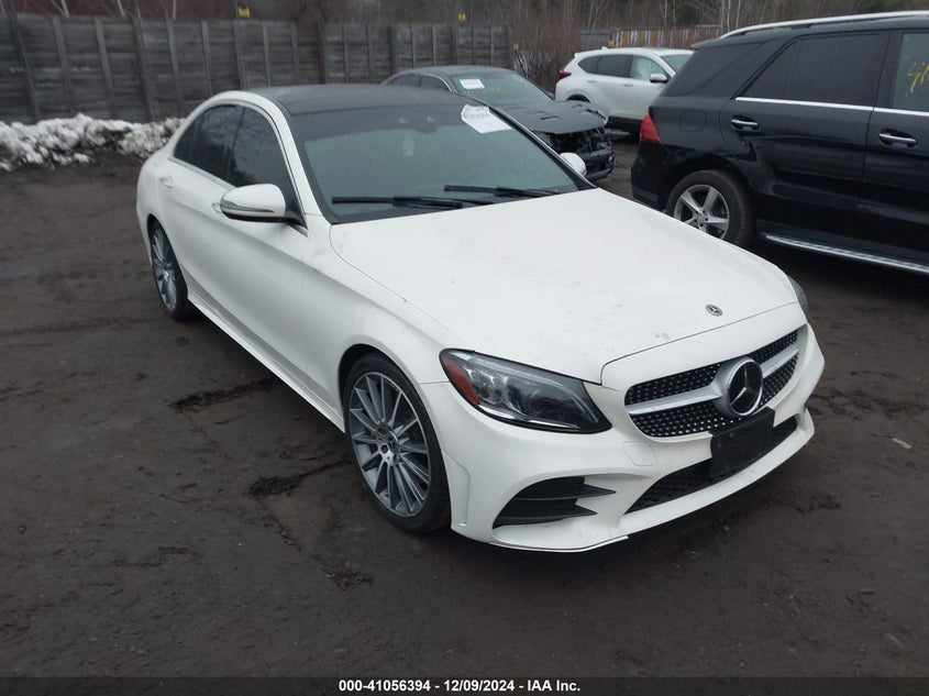 2019 MERCEDES-BENZ C 300 VIN 55SWF8DB2KU291297 — COPART salvage auction photo