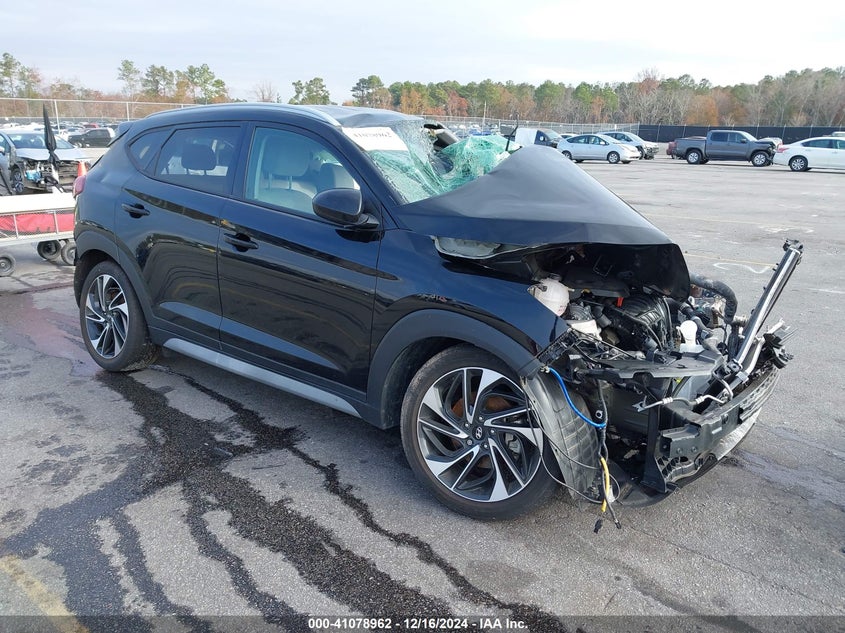 2021 Hyundai Tucson VIN KM8J33AL3MU353865 IAAI salvage auction — LEFT SIDE, Salvage Non-Reb (South Carolina), sold $375 on 2026-07-15 (photo 1)