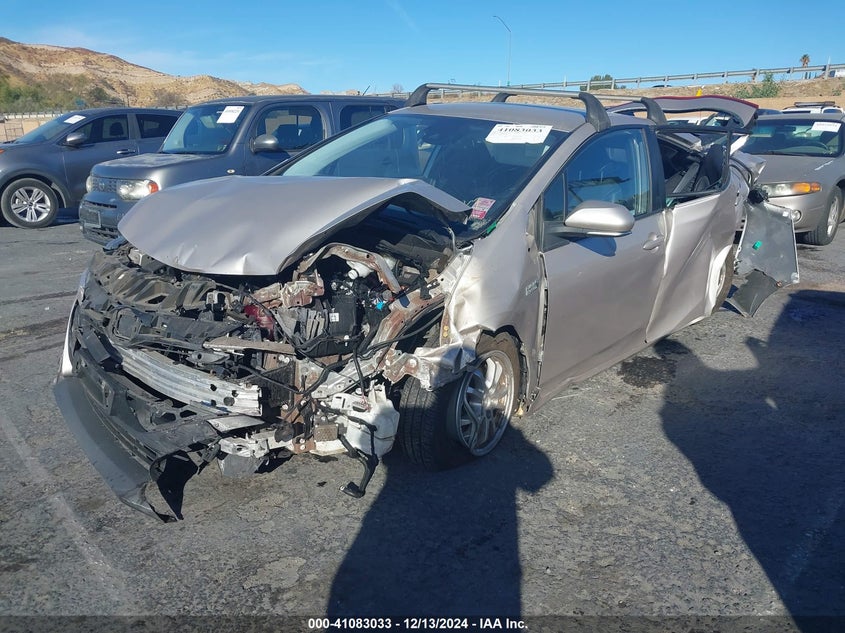 2021 Toyota Prius prime VIN JTDKAMFP3M3180368 IAAI salvage auction — FRONT & REAR, Salvage (California), sold $1,750 on 2026-07-20 (photo 2)