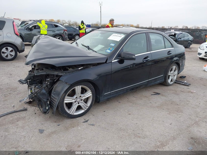 2011 Mercedes-benz C-klasse VIN WDDGF5GB1BR137485 IAAI salvage auction — FRONT END, Salvage (Texas), sold $275 on 2026-07-21 (photo 2)