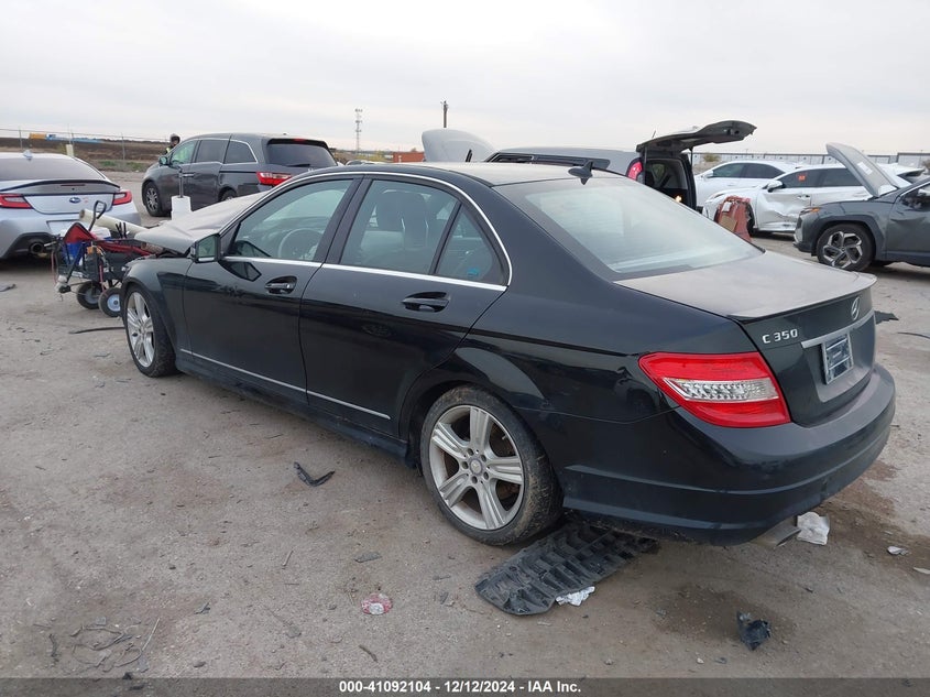 2011 Mercedes-benz C-klasse VIN WDDGF5GB1BR137485 IAAI salvage auction — FRONT END, Salvage (Texas), sold $275 on 2026-07-21 (photo 3)