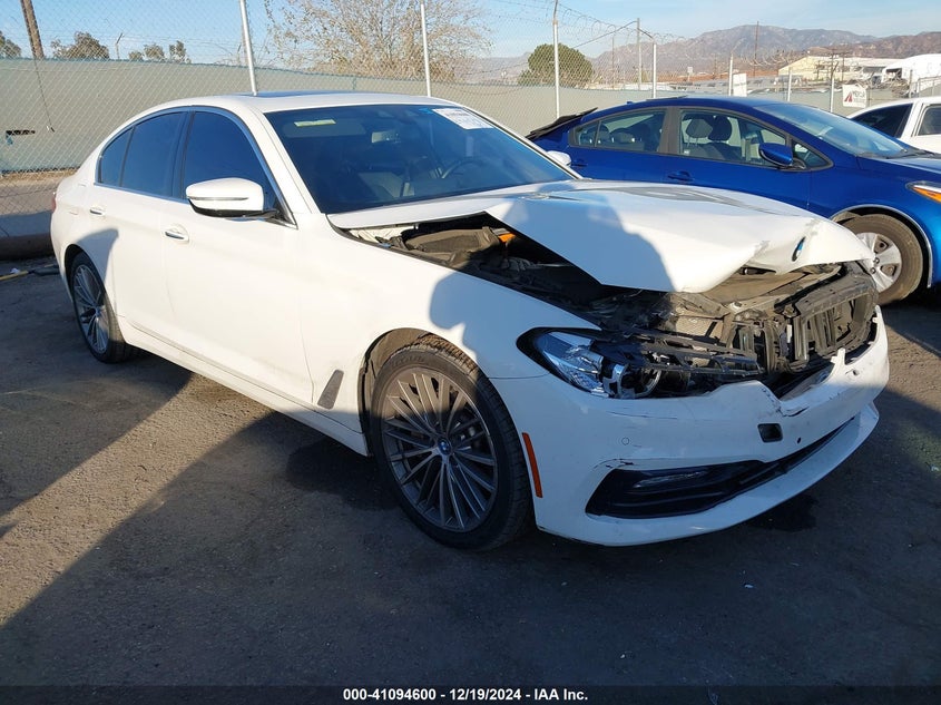 2018 BMW 530E VIN WBAJA9C55JB251080 — COPART salvage auction photo