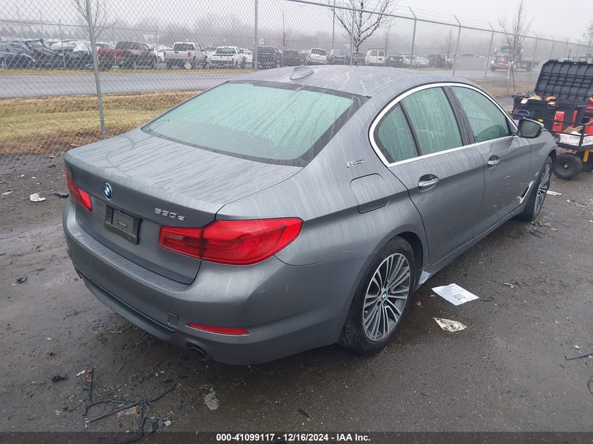 2018 BMW 530E VIN WBAJB1C52JG624089 COPART salvage auction — Front End, Salvage (Virginia), sold $7,900 on 2025-02-25 (photo 4)
