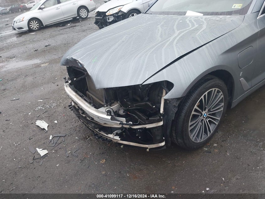 2018 BMW 530E VIN WBAJB1C52JG624089 COPART salvage auction — Front End, Salvage (Virginia), sold $7,900 on 2025-02-25 (photo 6)