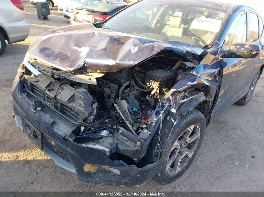 2018 Honda Cr-v VIN 7FARW2H83JE085340 COPART salvage auction — Front End, Clear (Nebraska), sold $7,350 on 2025-02-13 (photo 6)