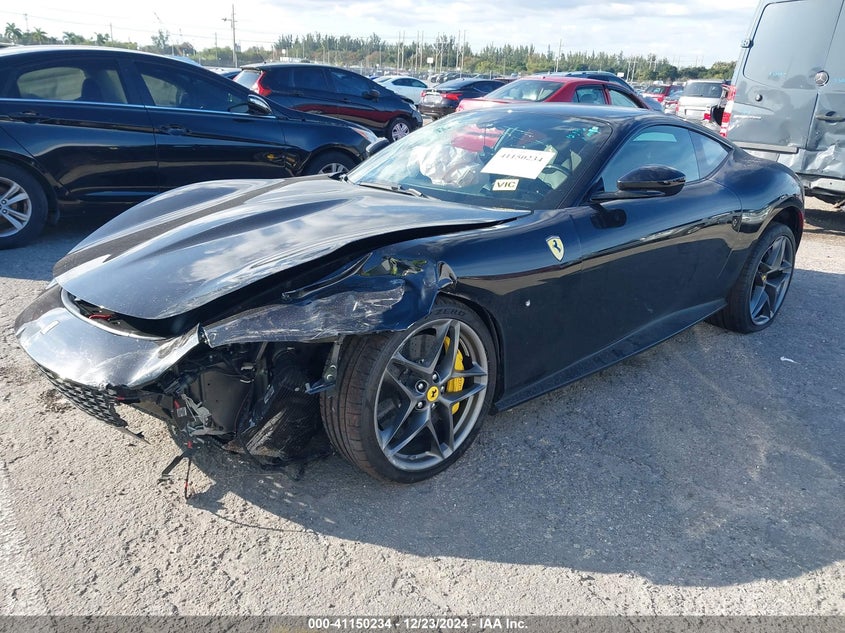 2021 Ferrari Roma VIN ZFF98RNA7M0260540 IAAI salvage auction — FRONT END, Rebuildable (Florida), sold $64,750 on 2026-08-31 (photo 2)