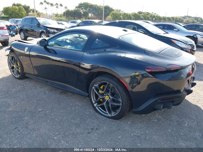 2021 Ferrari Roma VIN ZFF98RNA7M0260540 IAAI salvage auction — FRONT END, Rebuildable (Florida), sold $64,750 on 2026-08-31 (photo 3)