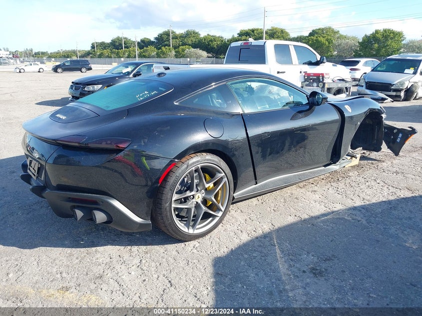 2021 Ferrari Roma VIN ZFF98RNA7M0260540 IAAI salvage auction — FRONT END, Rebuildable (Florida), sold $64,750 on 2026-08-31 (photo 4)