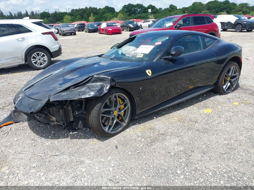 2021 Ferrari Roma VIN ZFF98RNA7M0260540 IAAI salvage auction — FRONT END, Rebuildable (Florida), sold $57,000 on 2026-09-14 (photo 2)
