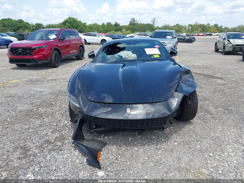 2021 Ferrari Roma VIN ZFF98RNA7M0260540 IAAI salvage auction — FRONT END, Rebuildable (Florida), sold $57,000 on 2026-09-14 (photo 6)