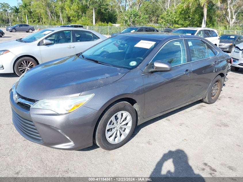 2016 Toyota Camry VIN 4T1BF1FK3GU548580 IAAI salvage auction — REAR END, Rebuildable (Florida), sold $4,100 on 2026-07-20 (photo 2)
