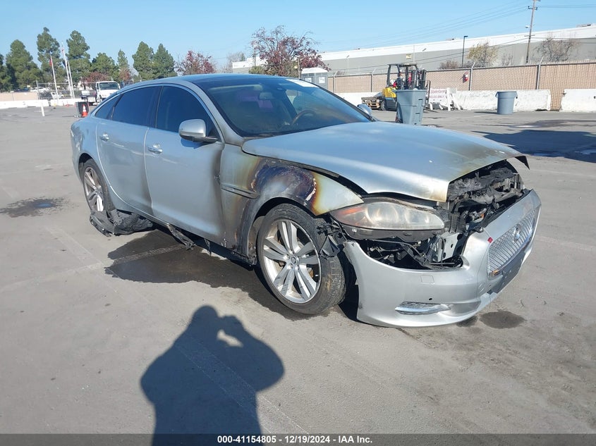 2011 Jaguar Xj series VIN SAJWA2GB5BLV14939 IAAI salvage auction — ENGINE BURN, Non-Repairable (California), sold $375 on 2026-07-13 (photo 1)