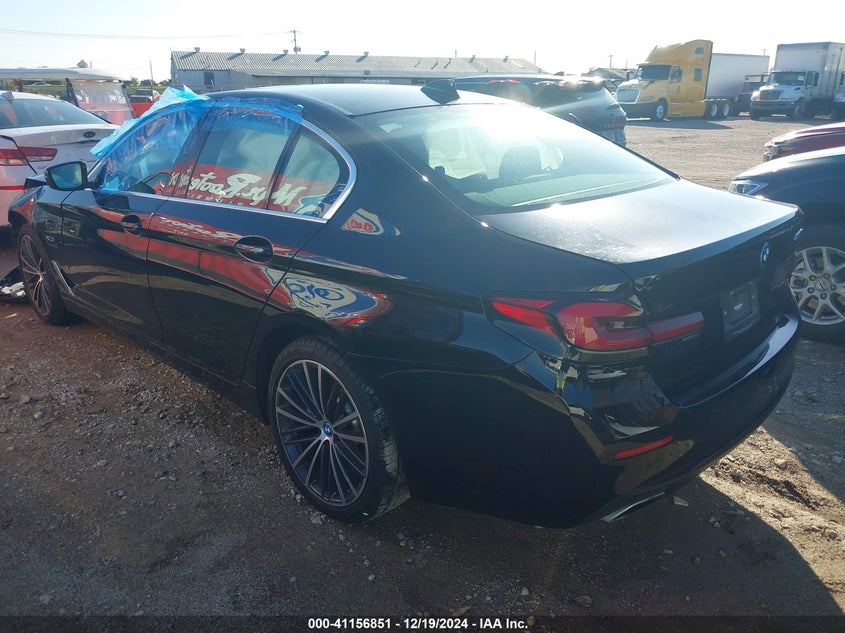 2023 BMW 530E VIN WBA13AG00PCN50148 COPART salvage auction — Front End, Clear (Texas), sold $15,850 on 2025-01-20 (photo 3)