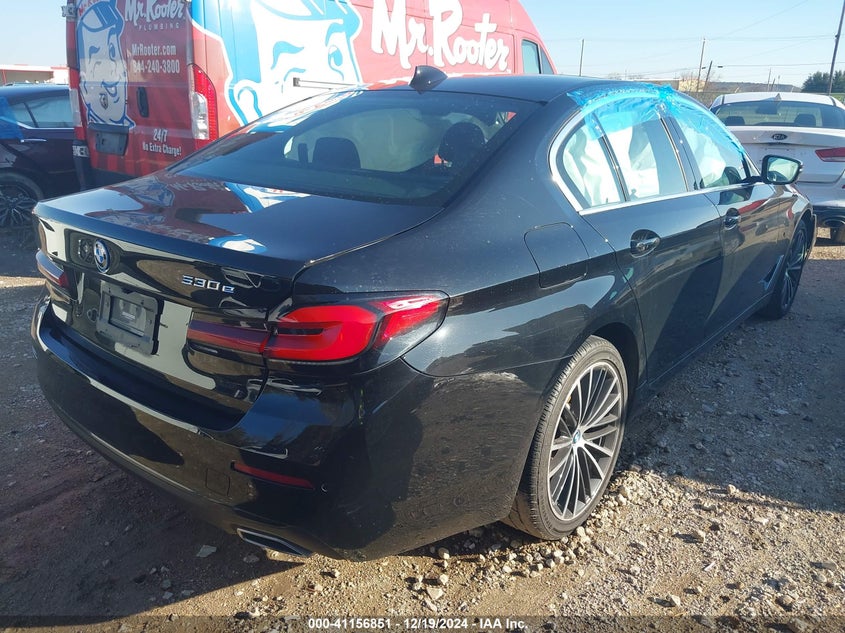 2023 BMW 530E VIN WBA13AG00PCN50148 COPART salvage auction — Front End, Clear (Texas), sold $15,850 on 2025-01-20 (photo 4)