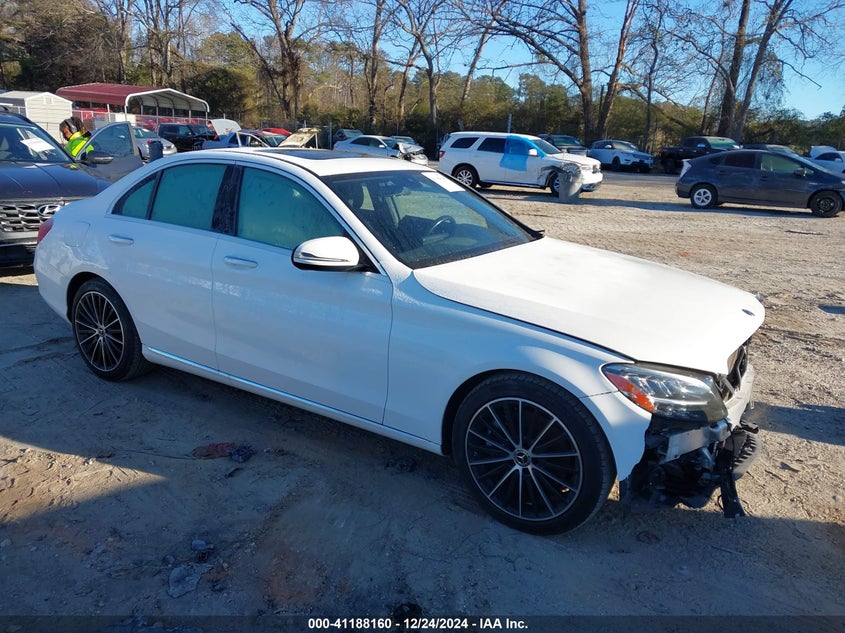 2021 MERCEDES-BENZ C 300 VIN W1KWF8DB9MR633722 — COPART salvage auction photo