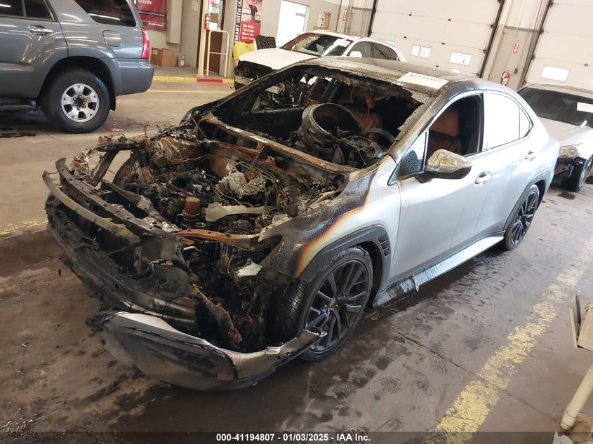 2022 Subaru Wrx VIN JF1VBAF65N9003843 IAAI salvage auction — Burn Engine, Salvage (Oregon), sold $475 on 2026-07-16 (photo 2)
