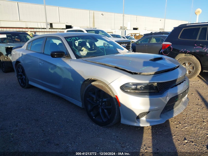 2023 Dodge Charger VIN 2C3CDXHGXPH588222 IAAI salvage auction — FRONT END, Enterprise Vehicles Clear Only (Texas), sold $8,400 on 2026-08-19 (photo 1)