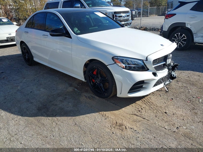 2019 MERCEDES-BENZ C 300 VIN 55SWF8EB4KU321155 — COPART salvage auction photo