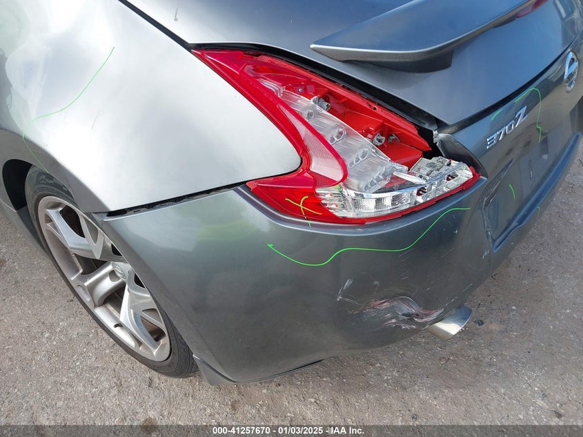 2011 NISSAN 370Z VIN JN1AZ4EH9BM551249 COPART salvage auction — Left Rear, Clear (Texas), sold $4,250 on 2025-02-19 (photo 6)