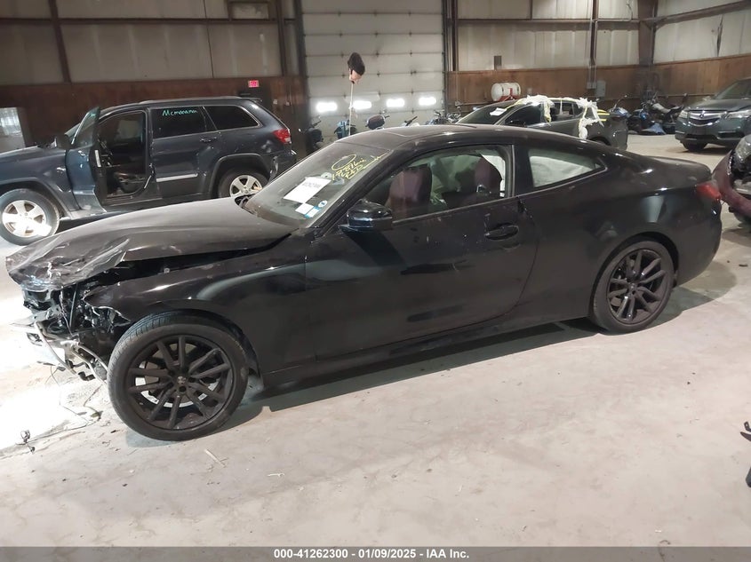 2023 BMW 430I VIN WBA73AP03PCM88979 COPART salvage auction — Front End, Salvage (New York), sold $11,925 on 2025-03-05 (photo 2)