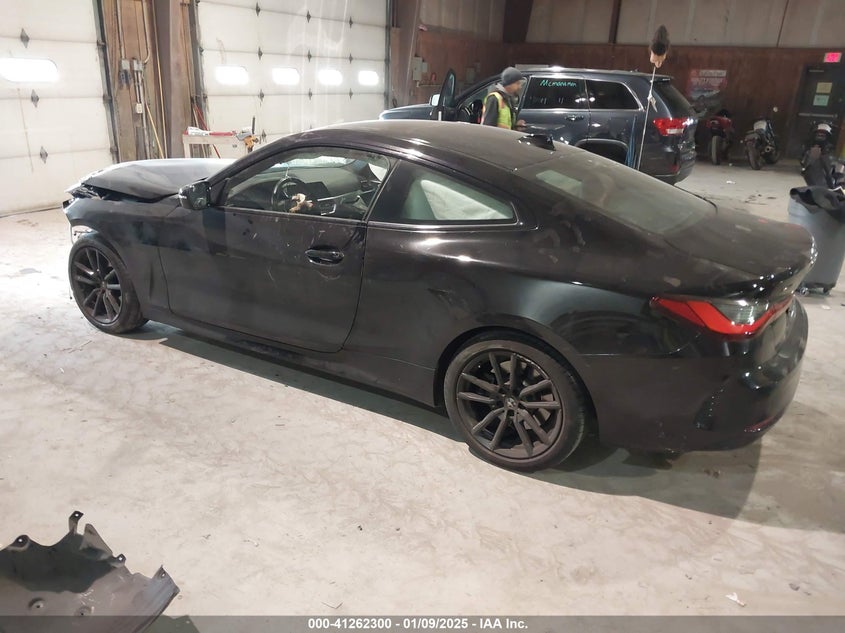 2023 BMW 430I VIN WBA73AP03PCM88979 COPART salvage auction — Front End, Salvage (New York), sold $11,925 on 2025-03-05 (photo 3)