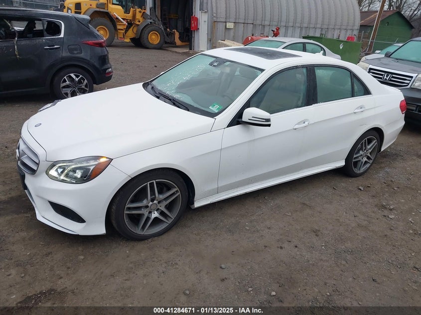 2016 Mercedes-benz E-klasse VIN WDDHF8JB1GB232983 COPART salvage auction — Right Side, Salvage (New Jersey), sold $6,700 on 2025-02-27 (photo 2)