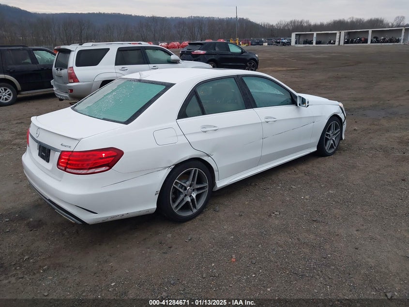 2016 Mercedes-benz E-klasse VIN WDDHF8JB1GB232983 COPART salvage auction — Right Side, Salvage (New Jersey), sold $6,700 on 2025-02-27 (photo 4)