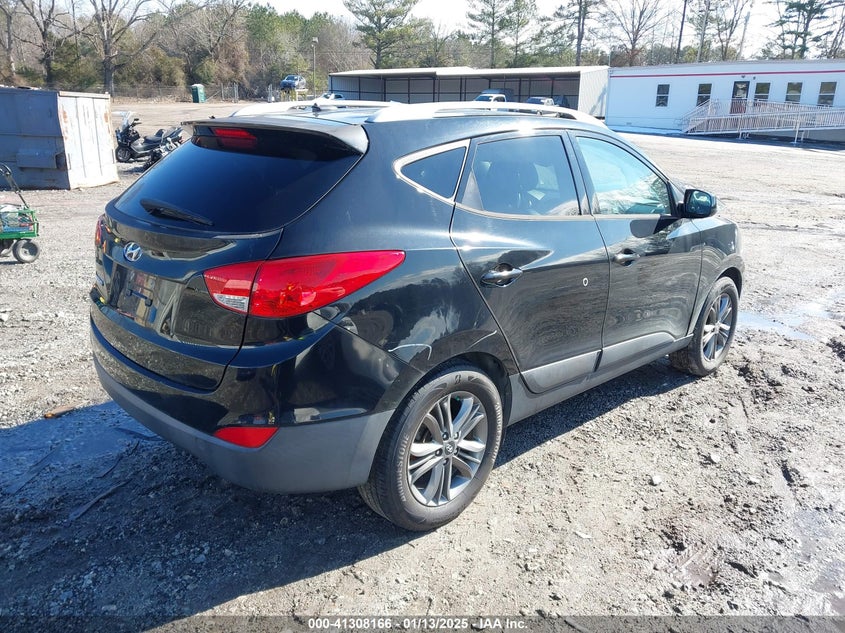 2015 Hyundai Tucson VIN KM8JU3AG3FU100791 IAAI salvage auction — LEFT SIDE, Salvage Title, sold $350 on 2026-07-17 (photo 4)