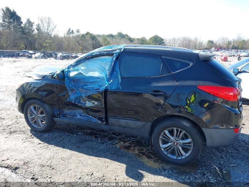 2015 Hyundai Tucson VIN KM8JU3AG3FU100791 IAAI salvage auction — LEFT SIDE, Salvage Title, sold $350 on 2026-07-17 (photo 6)