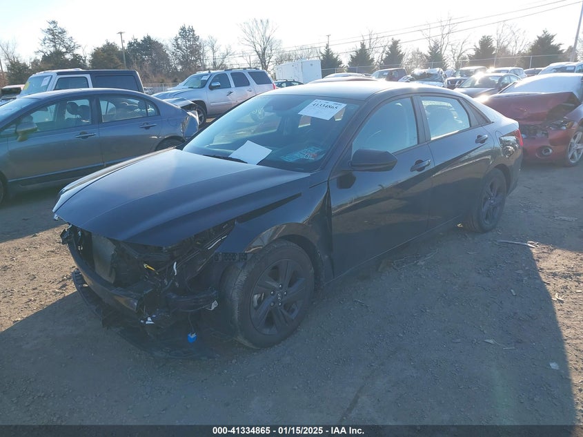 2023 Hyundai Elantra VIN 5NPLM4AG7PH089485 COPART salvage auction — Front End, Salvage (Virginia), sold $3,650 on 2025-06-17 (photo 2)
