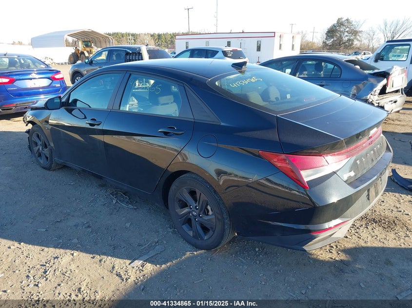2023 Hyundai Elantra VIN 5NPLM4AG7PH089485 COPART salvage auction — Front End, Salvage (Virginia), sold $3,650 on 2025-06-17 (photo 3)