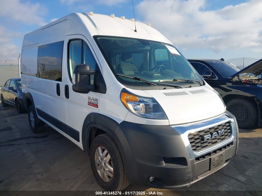2021 RAM PROMASTER 1500 VIN 3C6ERVBG8ME506392 — COPART salvage auction photo
