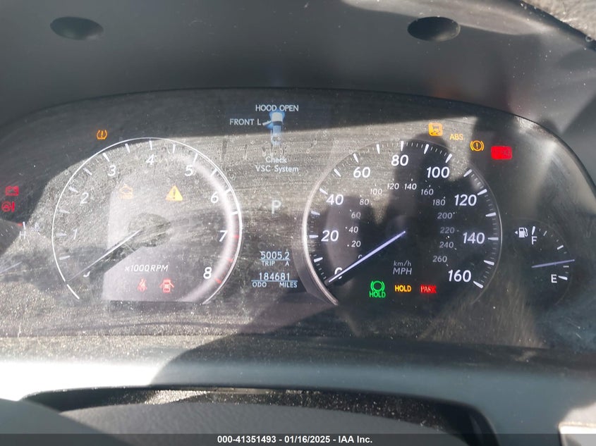 2007 Lexus Ls VIN JTHGL46F475004203 IAAI salvage auction — FRONT END, Permit To Sell (Louisiana), sold $825 on 2026-07-13 (photo 7)