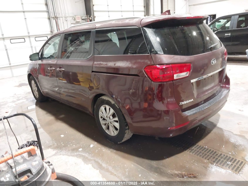 2016 Kia SEDONA VIN KNDMB5C10G6121308 IAAI salvage auction — FRONT END, Salvage (Idaho), sold $25 on 2026-07-27 (photo 3)