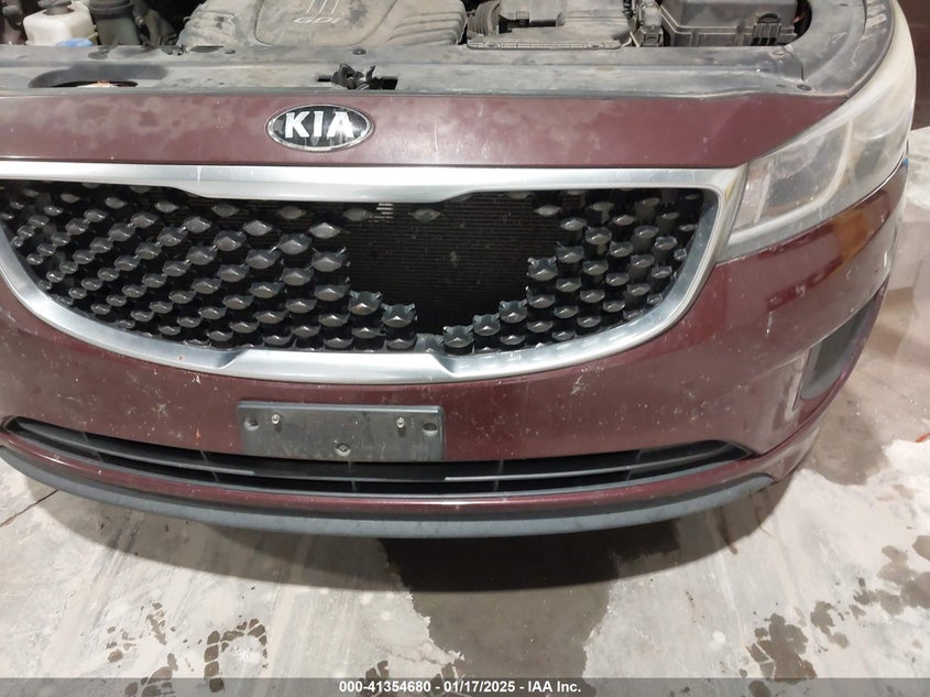 2016 Kia SEDONA VIN KNDMB5C10G6121308 IAAI salvage auction — FRONT END, Salvage (Idaho), sold $25 on 2026-07-27 (photo 6)