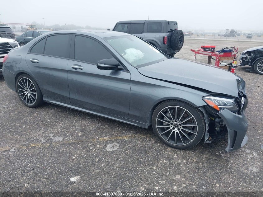 2019 MERCEDES-BENZ C 300 VIN 55SWF8DB5KU293688 — COPART salvage auction photo