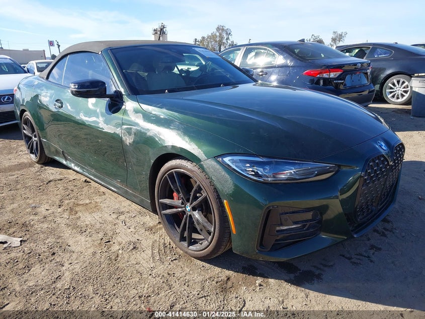2021 BMW 430I VIN WBA23AT06MCH27603 — COPART salvage auction photo