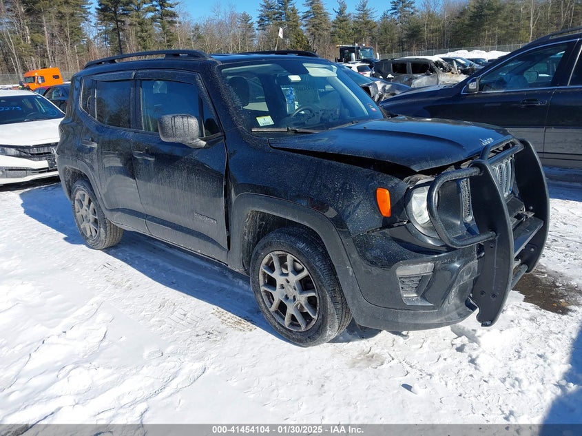 2020 Jeep Renegade VIN ZACNJBAB9LPL53069 IAAI salvage auction — LEFT FRONT, Salvage (Massachusetts), sold $1,675 on 2026-07-10 (photo 1)
