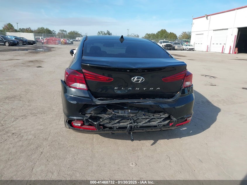 2020 Hyundai Elantra VIN KMHD84LF4LU040026 IAAI salvage auction — REAR END, Salvage Title, sold $2,900 on 2026-07-12 (photo 6)