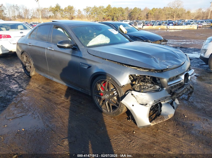 2020 Mercedes-benz E-klasse amg VIN WDDZF8KB9LA703250 COPART salvage auction — Front End, Salvage (New York), sold $21,475 on 2025-04-21 (photo 1)