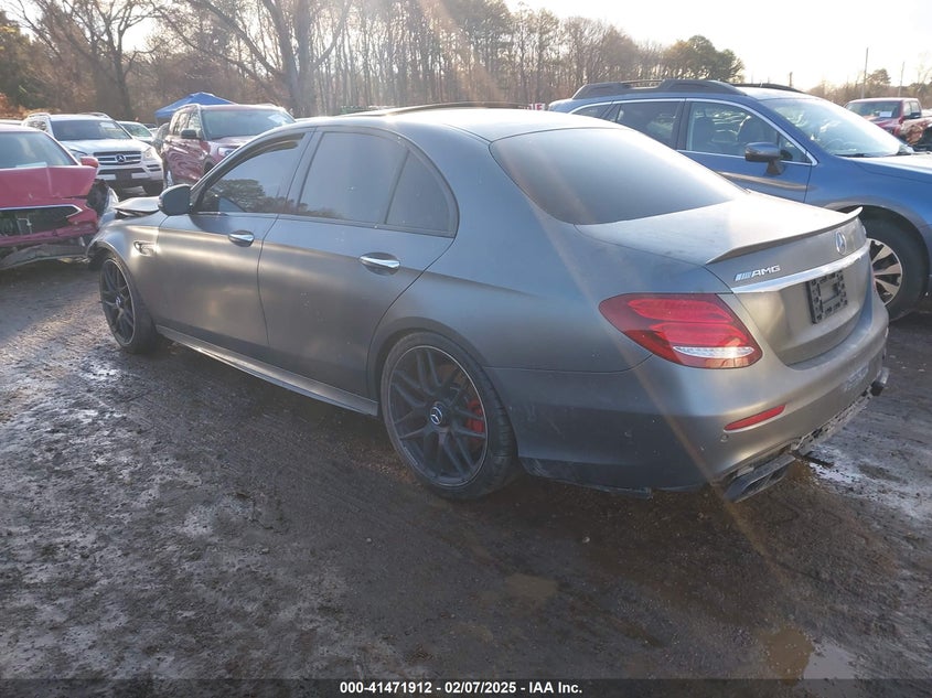 2020 Mercedes-benz E-klasse amg VIN WDDZF8KB9LA703250 COPART salvage auction — Front End, Salvage (New York), sold $21,475 on 2025-04-21 (photo 3)
