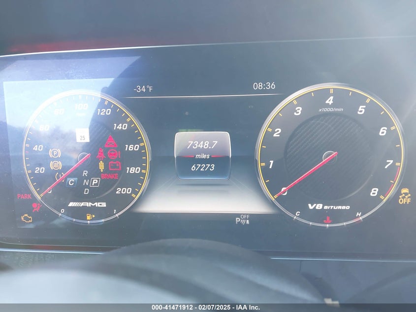 2020 Mercedes-benz E-klasse amg VIN WDDZF8KB9LA703250 COPART salvage auction — Front End, Salvage (New York), sold $21,475 on 2025-04-21 (photo 7)