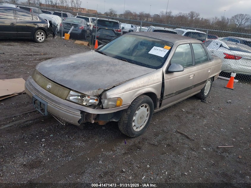 1995 Mercury Sable VIN 1MELM50U3SA630124 IAAI salvage auction — FRONT & REAR, Bill Of Sale (Tennessee), sold $225 on 2026-07-09 (photo 2)