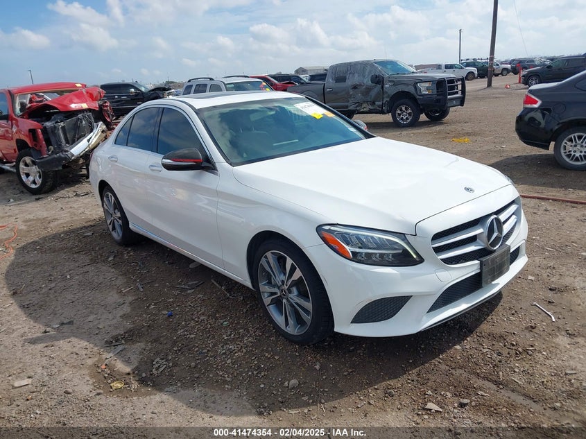 2019 MERCEDES-BENZ C 300 VIN 55SWF8DB0KU285014 — COPART salvage auction photo