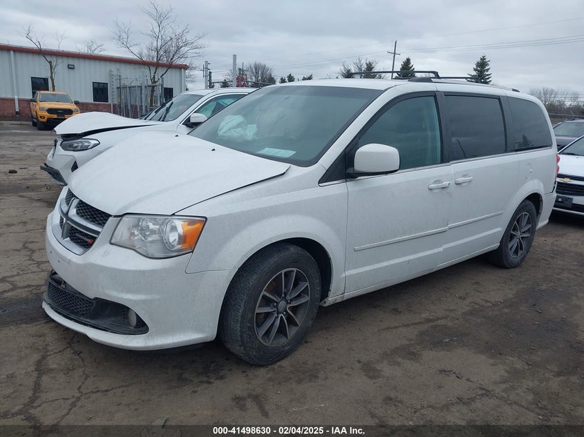 2017 Dodge Grand caravan VIN 2C4RDGCG2HR745878 COPART salvage auction — Front End, Clear (Michigan), sold $1,550 on 2025-03-27 (photo 2)