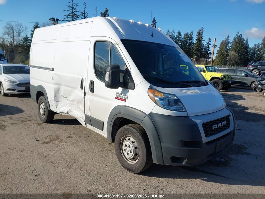 2019 RAM PROMASTER 1500 VIN 3C6TRVBG5KE562407 — COPART salvage auction photo