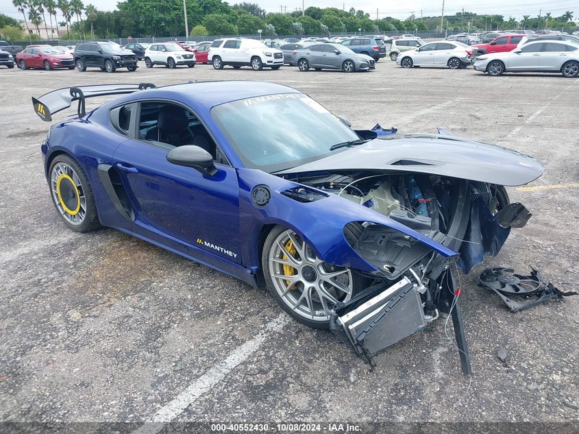 2024 PORSCHE 718 CAYMAN VIN WP0AE2A86RK274617 — COPART salvage auction photo
